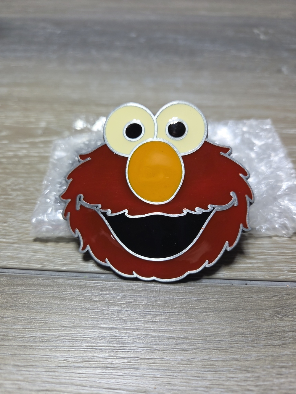 Sesame Street Elmo Face Red Enamel Metal Belt Buckle